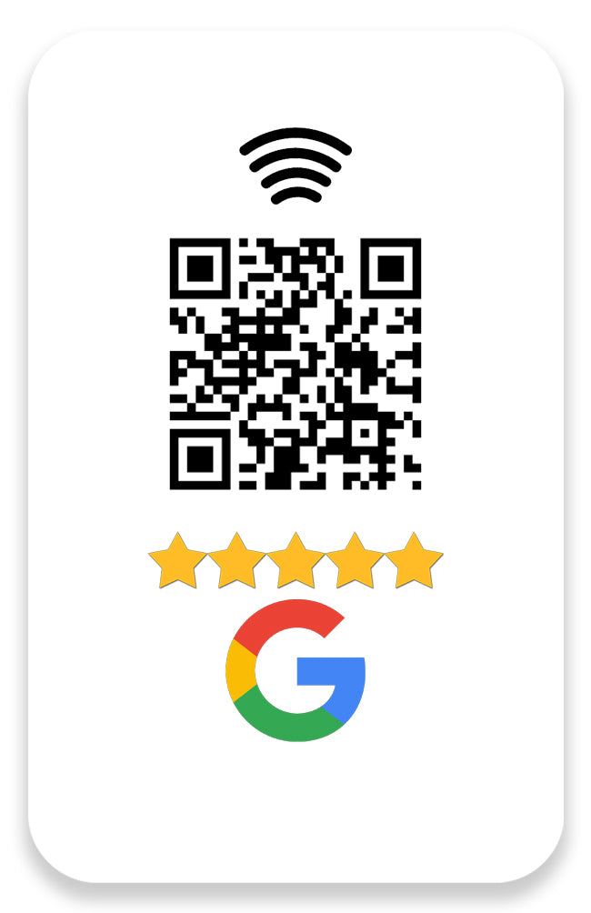 Customized NFC/RFID Google Review Card Version 2
